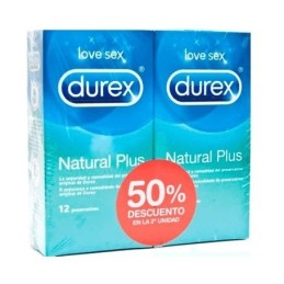 Durex natural plus 12 x 2u