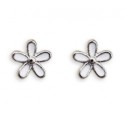 Pendiente biojoux acero flor primavera 8mm