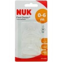 Nuk tetina nature sense 0-6 m silicona