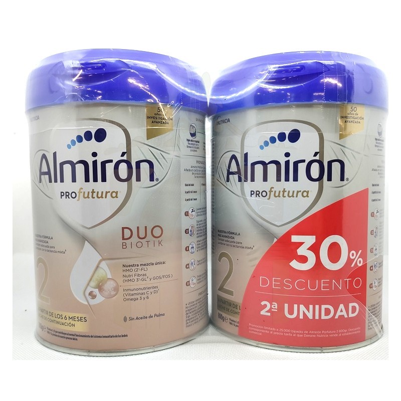 Almiron profutura 2 2 envases 800 g duobiotik bipack pack ahorro